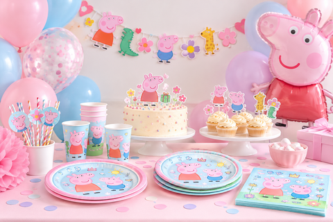 Kiaulytė Pepa Peppa Pig – gimtadienio dekoracijos 