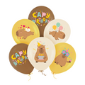 Lateksiniai balionai „Kapibara – Capy Birthday“, 6 vnt., 30 cm

Geltoni, kreminiai ir rudi balionai su mielomis kapibaromis