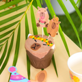 Capybara party torto smeigtukai su mediniais pagaliukais, 9 vnt.