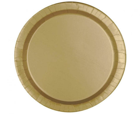 Disposable plates (silver, gold)