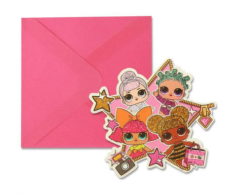 kvietimai į gimtadinienį LOL lėlės lėlytės