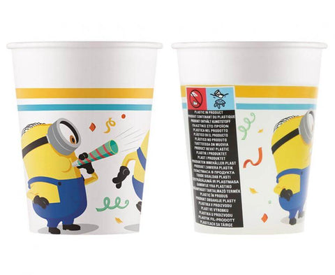 Disposable cups - Minions (backpacks)