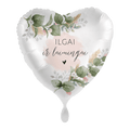 vestuvės vestuvių balionas balionai su lietuvišku užrašu balta širdelė