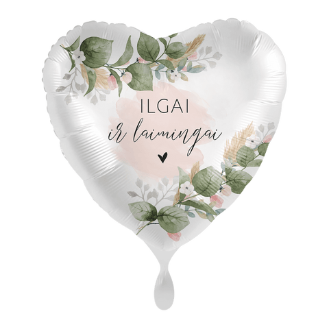 vestuvės vestuvių balionas balionai su lietuvišku užrašu balta širdelė