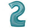 Matiniai mėlyni foliniai balionai skaičiai nuo 0 iki 9 helio balionai