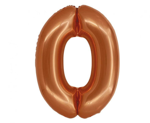 Matiniai varinės spalvos foliniai balionai skaičiai nuo 0 iki 9