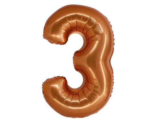 Matiniai varinės spalvos foliniai balionai skaičiai nuo 0 iki 9