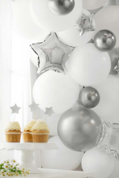 Balloons (Glossy) silver color