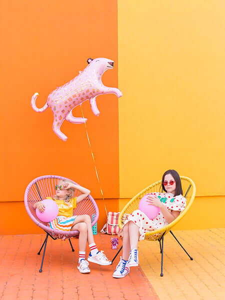 helio balionas foliniai folinis balionai rožinis leopardas rožinė pantera pigūs balionai šventėms