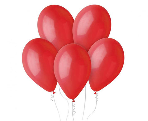 raudoni balionai gimtadieniui šventei šventėms