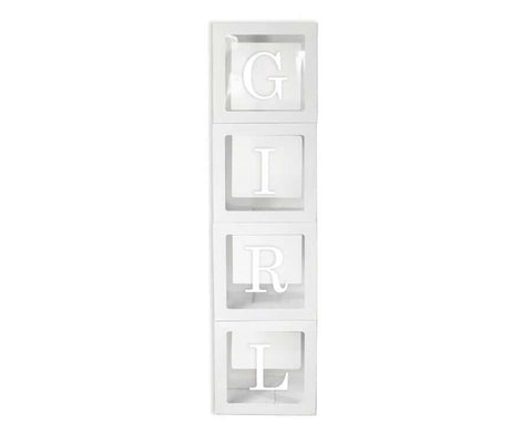 dėžutės balionams girl dekoracija