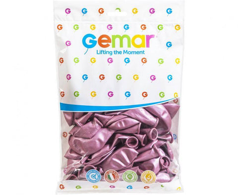 blizgūs blizgantys metalizuoti rožiniai balionai