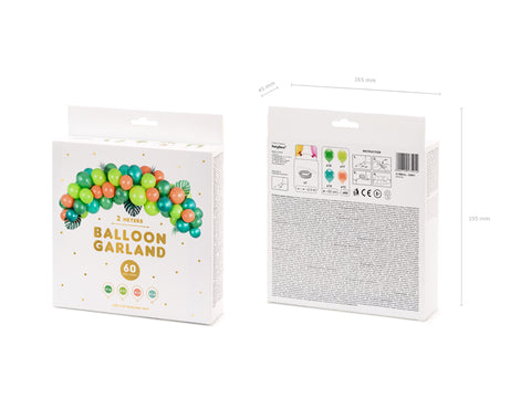 balionas balionai balionų girlianda dekoracija žalia