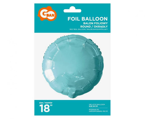 mėlynas žydras folinis balionas