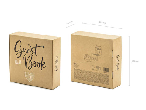 svečių knyga dėlionė širdelė