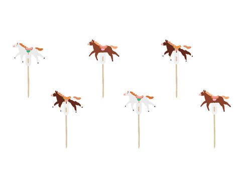 Cupcake decorations "Horses"