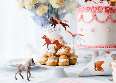 Cupcake decorations "Horses"