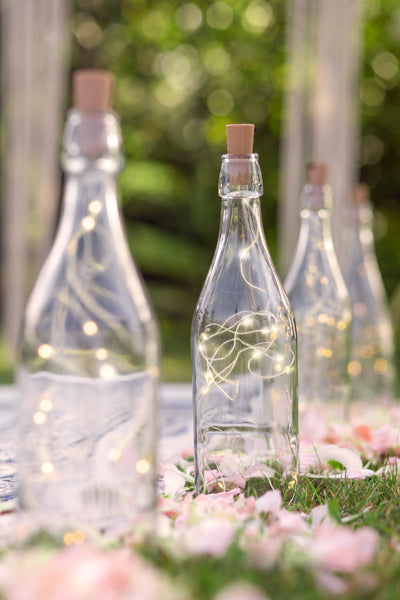 led lemputės butelio kamštis dekoracija