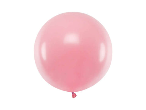 Balloon (ROUND) 60 cm. Pastel Baby Pink