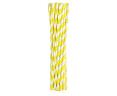 Paper straws (yellow/white)