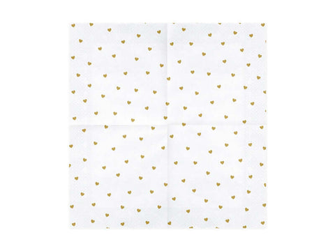 baltos servetėlės su širdelėm  širdelės servetėlės