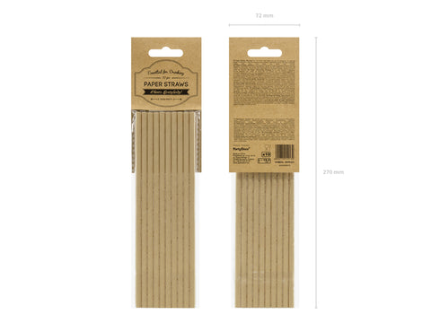 popieriniai šiaudeliai