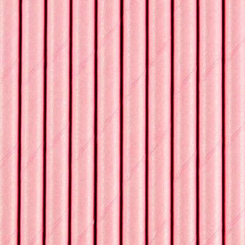 rožiniai popieriniai šiaudeliai