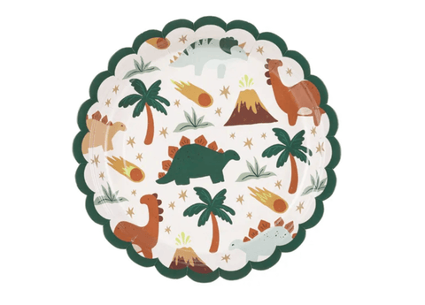 lėkštės dinozaurai popierinės vienkartinės lėkštutės švenčių atributika dekoracijos mažeikiai mažeikiuose