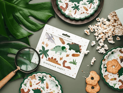 lėkštės dinozaurai popierinės vienkartinės lėkštutės švenčių atributika dekoracijos mažeikiai mažeikiuose