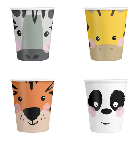 puodeliai safario gyvūnų šventės tema safari gyvūnai dekoracijos pirmas gimtadienis antras