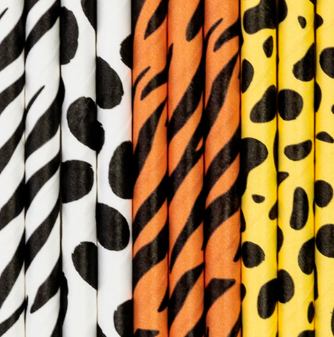 šiaudeliai safario tema dekoracijos