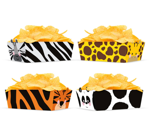 dėžutės skanėstams safario gyvūnai tema gimtadienis dekoracijos