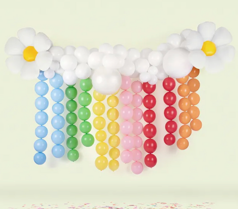 Orange linking balloons