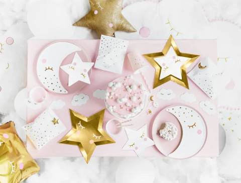 servetėlės žvaigždutės baltos