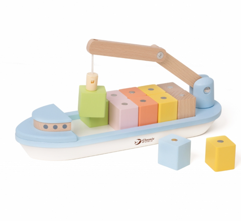 mediniai žaislai laivas dovanos vaikams kalėdos gimtadienis mažeikiai