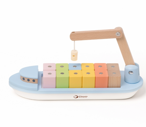 mediniai žaislai laivas dovanos vaikams kalėdos gimtadienis mažeikiai