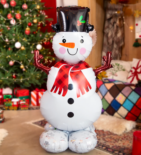 Stand-up foil balloon "Snowman"