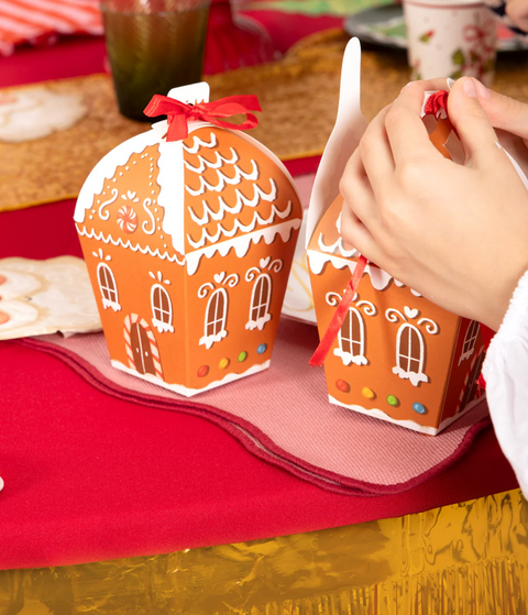 dovanų dėžutės imbieriniai nameliai kalėdų dekoracijos dovanų pakavimas simbolinės dovanos vaikų darželiui vaikams