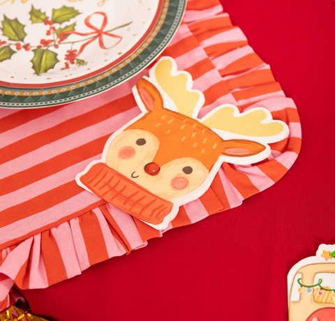 kalėdų servetėlės dekoracijos kalėdoms švenčių atrbutika mažeikiuose elniukas briedžiukas kalėdinis dekoras