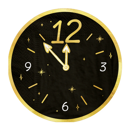 servetėlės laikrodis naujieji metai dekoracijos naujiems metams šventinė atributika naujųjų metų