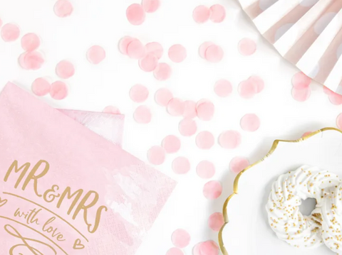 Confetti (pink, blue)