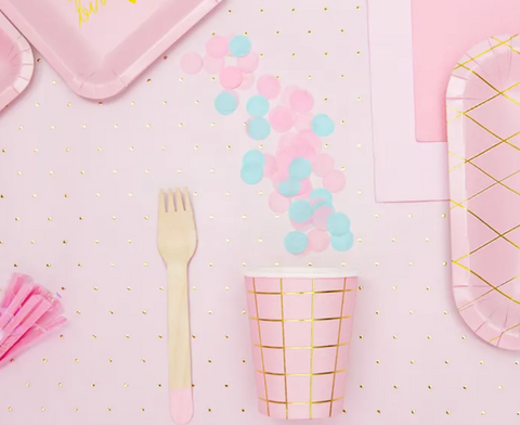 Confetti (pink, blue)