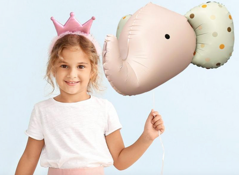 balionas dramblys drambliukas dekoracijos šventėms baby shower gender reveal