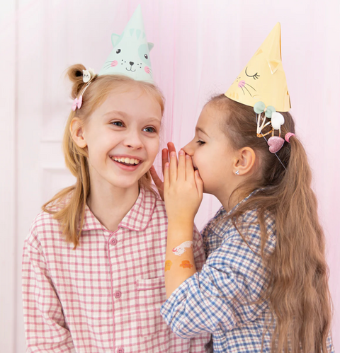 gimtadienio kepurėlės katinai kačiukai švenčių dekoracijos