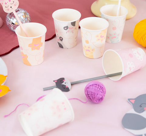 puodeliai katinu tema dekoracijos gimtadieniui kates