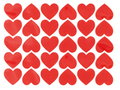 širdelės valentino dienai širdutės klijuojamos raudonos