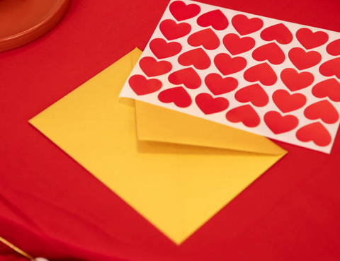 širdelės valentino dienai širdutės klijuojamos raudonos