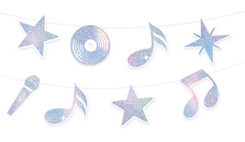 disko tema disko vakarelis svente dekoracijos girlianda