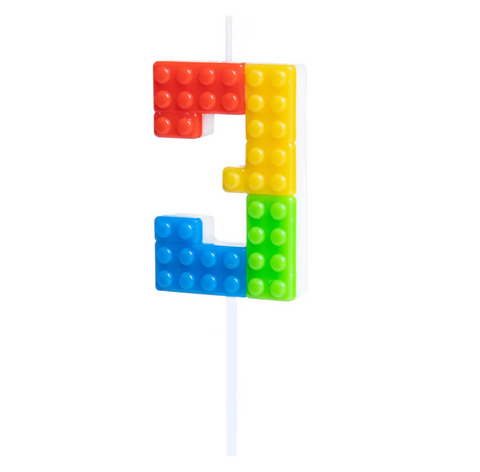 lego tema gimtadienis žvakutės 1 2 3 4 5 6 7 8 9 0