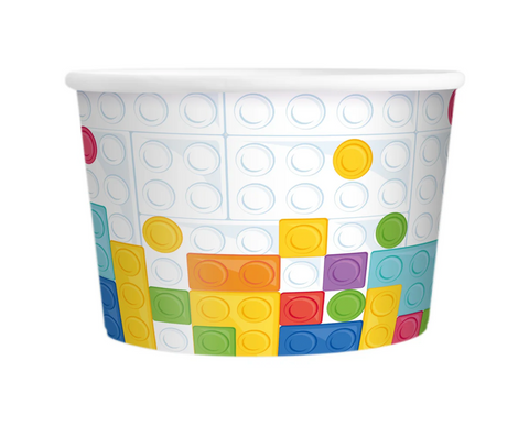 Ice cream and treat containers "Block Party"